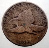 J.250 USA SUA FLYING EAGLE 1 ONE CENT 1857 RARA, America de Nord