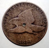 J.250 USA SUA FLYING EAGLE 1 ONE CENT 1857 RARA