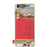 Display Huawei P10 Lite, LCD + Acumulator, Alb (White), OEM