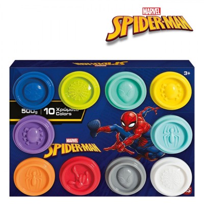 Set Plastilină AS, Disney Spiderman, 10 Recipiente, Multicolor, Capacitate 500g foto