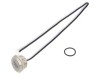 Comutator anti-vandalism verde SPST-NO 50mA 24V IP65