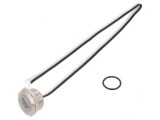 Comutator anti-vandalism verde SPST-NO 50mA 24V IP65
