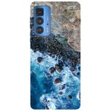 Husa compatibila cu Motorola G20 model Blue waves, Silicon, TPU, Viceversa, Transparent, Carcasa