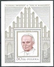 C1532 - Polonia 1979 - Papa bloc cat.nr.83 neuzat,perfecta stare