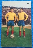 Foto - tip carte postala fotbal - jucatorii M. DRIDEA si A. BADEA (Romania, Petrolul Ploiesti)