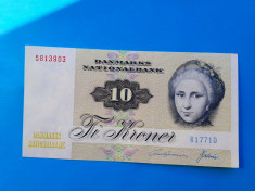 10 Kroner 1972 Danemarca-STARE FOARTE BUNA!!! OFERTA!! foto