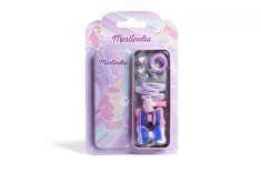 Penar metalic cu accesorii de par Martinelia Little Unicorn pentru fete