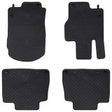 vidaXL Covor pentru mașină 4 pcs Negru Cauciuc 42029140