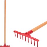 Grebla mini de gradina Strend Pro Herrison 9357, 9 dinti, cu coada