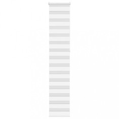 vidaXL Jaluzea tip zebra alb lățime țesătură 45,9 cm poliester 4014797
