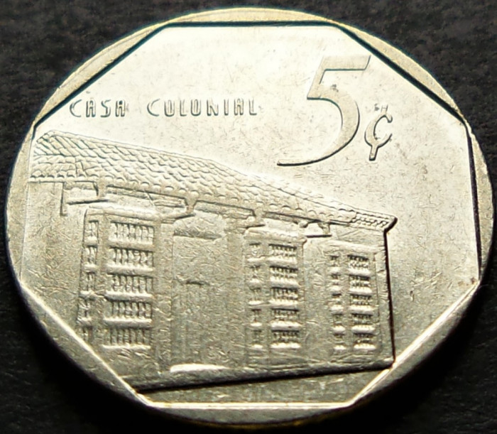 Moneda exotica 5 CENTAVOS - CUBA, anul 1994 * cod 2275 A