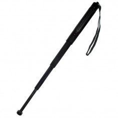 Baston din 4 sectiuni telescopic din otel, 65 cm , Negru sms-4584