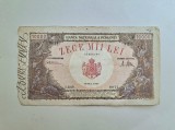 Bancnota de 10000 lei emisa la 18 mai 1945, serie I.0219