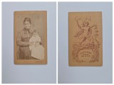 Fotografie de colectie CDV Atelier L. G. Pfeiffer, Doamna cu copil, Wien, Viena, Austria, Austro-Ungaria, ca. 1865-70