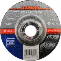 STHOR Disc pentru slefuit metale 125x22.2x6mm foto