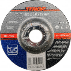 STHOR Disc pentru slefuit metale 125x22.2x6mm
