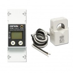 Kit releu putere DFUN DFPM91 smart meter, monofazic 220V, 63A cu siguranta digitala, transformator Split Core 600V, 50-60Hz