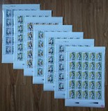 ✅RO 1994 LP 1362 &quot; Aniversari-Comemorari-Personalitati&quot; , serie in coli complete de 25 , MNH - posibile mici defecte pe margini, Nestampilat
