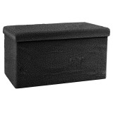 Cumpara ieftin Bancuta hol cufar cu spatiu de depozitare Forward boucle material textil antracit 76x38x38cm