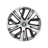Set 4 Capace Roti 16 Inchi (R16) Raven Gri-Negru, Compatibile Cu Skoda