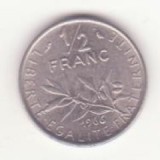 Franța 1/2 franc 1966