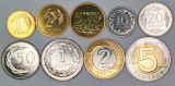 POLONIA LOT / SET Complet , Nr 1 - 9 buc : 1 +2 + 5 +10 + 20 + 50 Groszy +1+ 2 +5 Zloti 2017 , VF+/ XF