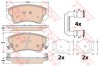 Set placute frana,frana disc CHEVROLET MALIBU (V300) (2012 - 2016) TRW GDB1783