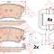 Set placute frana,frana disc OPEL ZAFIRA TOURER C (P12) (2011 - 2016) TRW GDB1783