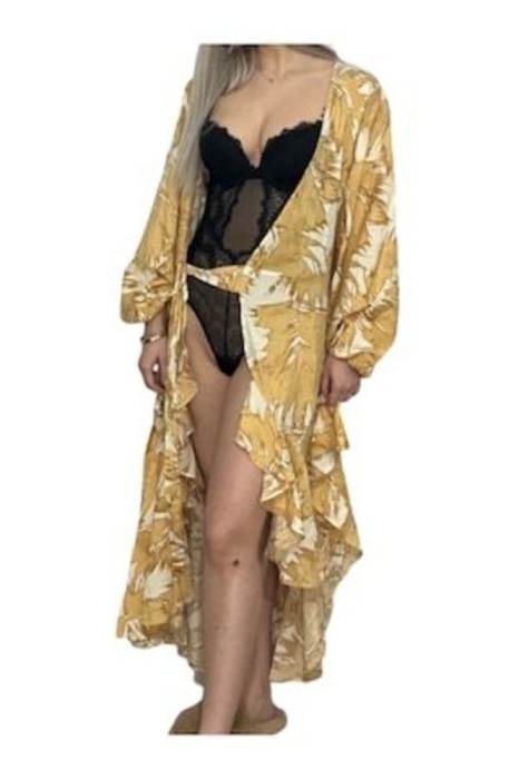 Rochie de plajă, galbenă, v&acirc;scoză, XS INTL