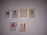 CY Lot 6 piese vechi pentru Rummy Remi / 2 Medias (marcaj) / diverse dimensiuni
