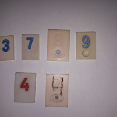 CY Lot 6 piese vechi pentru Rummy Remi / 2 Medias (marcaj) / diverse dimensiuni