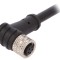 Conector BULGIN M8 5 pini 1,5A 30V IP67 unghi mufă 1m PXPTPU08RAF05BCL010PUR