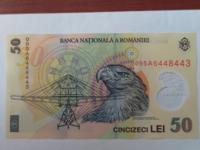 Bancnota 50 lei seria A an 2005 stare impecabilă foto