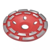 Disc diamantat tip cupă, cu două r&acirc;nduri, 125 mm