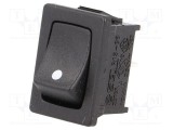 Rocker SPST 10A/250VAC Negru SCI fără R13-66-AC