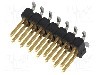 Conector 14 pini, seria AMPMODU MOD II, pas pini 2.54mm, TE Connectivity - 1241050-7