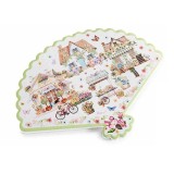 Cumpara ieftin Suport vase fierbinti pluta ceramica multicolora Village cm 23 x 18 H