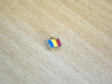 QW9 N3 29 - insigna - steag - Romania - tricolorul, Romania de la 1950