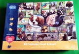 Puzzle 1000 piese Animale salvate de RSPCA caței pisici căluți vulpe măgăruș arici, cutie sigilată 41/29 cm Jigsaw puzzle Gibsons 68 cm x 49 cm
