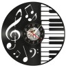 PIAN SI NOTE MUZICALE-ceas de perete