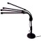 Lampa UV pentru cresterea plantelor, conectare la retea, 20W, 4 capete, 72 LED-uri, ajustabila pana la 66.5 cm, Lumina Alb Mov