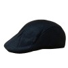 Sapca tip Bereta barbati stil retro casual, material respirabil, marime standard, Negru, Oem