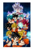 Cumpara ieftin Sticker decorativ, Dragon ball Goku, Portocaliu, 90 cm, 1359STK