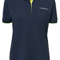 Tricou Polo Oe Porsche Bleumarin Inchis / Verde Marimea XS WAP5410XS0J