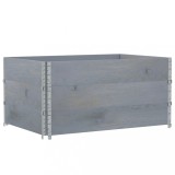 Cumpara ieftin Jardiniera de gradina, gri, 120x80 cm, lemn masiv de pin