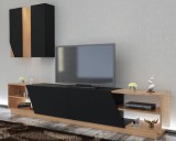 Cumpara ieftin Comodă TV Zebra, Negru- Tec