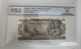 100 lei iunie 1947 PCGS63 UNC Rara!