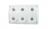 Lampa LED Interior Auto, Lumina Alba/Rosie, 990lm, Comutator, Cablu 0.5m, IP65