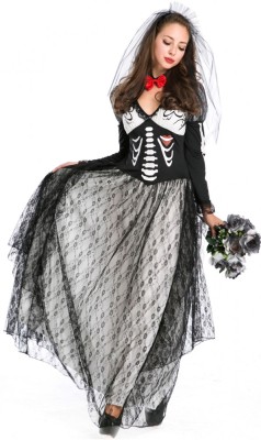 W306 Costum Halloween mireasa moarta foto