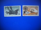 HOPCT TIMBRE SUEDIA MNH 970 EUROPA CEPT/ISTORIA POSTEI-2 VALORI 1979-NESTAMPILAT